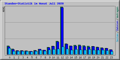 Stunden-Statistik im Monat Juli 2020