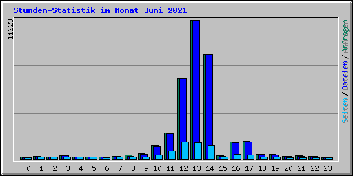 Stunden-Statistik im Monat Juni 2021