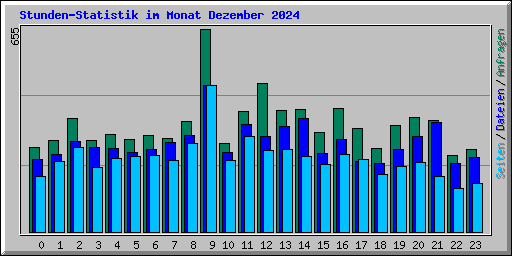 Stunden-Statistik im Monat Dezember 2024