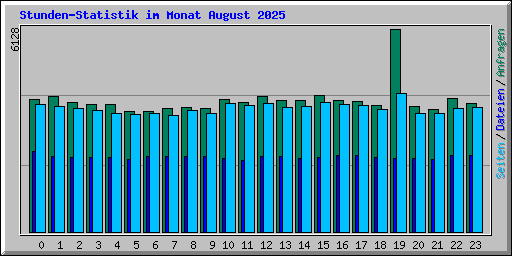 Stunden-Statistik im Monat August 2025